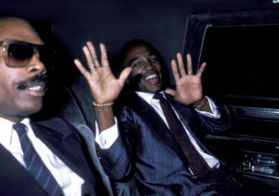 Sugar Ray Leonard at Snow Man - New York Premiere Party at H - 1986 Old Photo