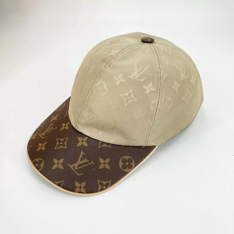 Casquette monogramme LOUIS VUITTON M76505 LV pour femme beige taille : L  HOMME avec boîte authentique