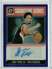 GARY TRENT JR. 2018-2019 NBA DONRUSS OPTIC SIGNATURE SERIES ROOKIE PURPLE HOLO