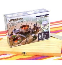 8 in 1 Stainless Steel Camping Cookware Cooking Picnic Bowl Pot Pan Set Outdoor