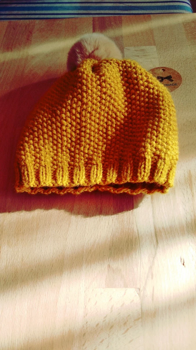 Bonnet naissance moutarde new arrivals