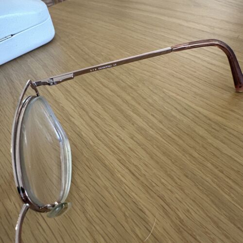Swarovski Women's Eyeglasses Shiny Pink Cat Eye Metal Full-Rim Frame SK5260 072 - Picture 7 of 7