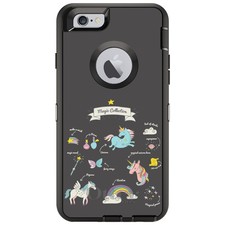 OtterBox Defender for iPhone / Samsung Galaxy - Magic Grey Unicorn, Rainbow