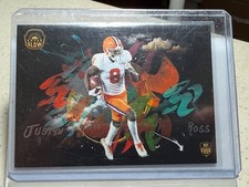 JUSTYN ROSS 2021 SUPER GLOW 1ST EVER COLOR BLAST CASE HIT card #80