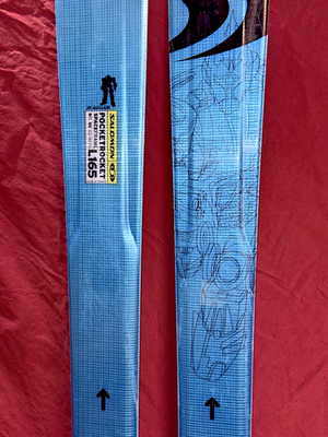 🔥 Salomon POCKET ROCKET 165cm Twin Tip All-Mtn SKIS no bindings