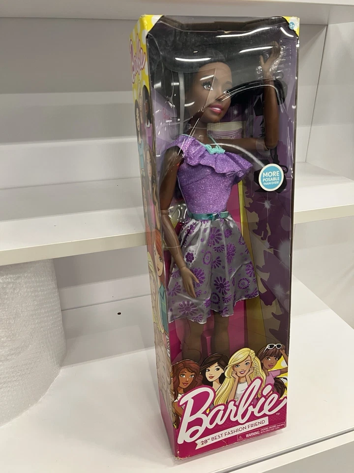 Muñeca Barbie 28" Mejor Amiga de Moda Muñeca Afroamericana Nueva en Caja Foto 4 de 4