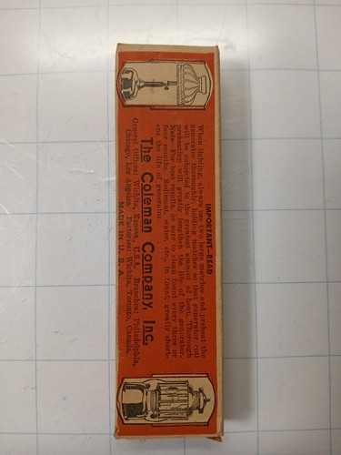 GENERADOR COLEMAN Q99 QUICK LITE PARA LÁMPARAS Y LINTERNAS CON CAJA ORIGINAL - Imagen 2 de 4