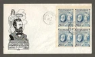 Canada first day cover, IOOR Cachet 274, Graham Bell block of 4 [ 712