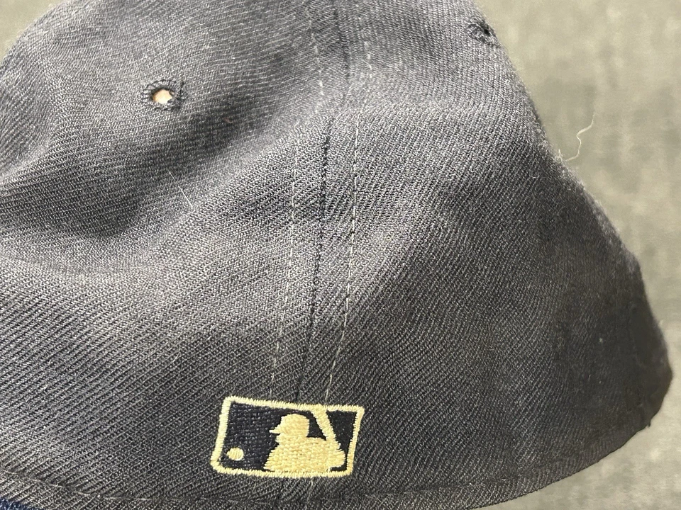 Vintage MLB Detroit Tigers New Era 5950 Fitted Hat 7 1/4 Diamond Collection - Image 3 of 4