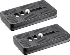 (2 Packs)  70Mm Arca Swiss Plate, 70 Mm QR Plate, Quick Release Plate, Arca Type