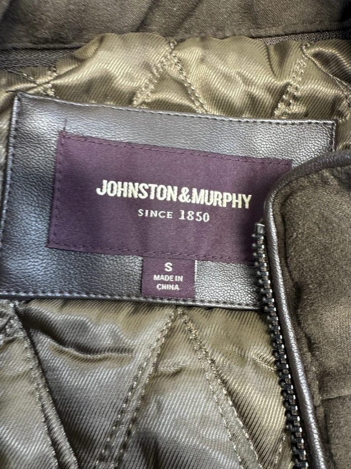 Abrigo de coche Johnston & Murphy Upton para hombre - negro - pequeño Foto 4 de 4