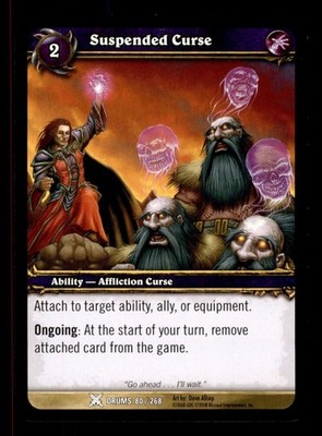 Suspended Curse Drums 80/268 Common World Of Warcraft WOW TCG Card