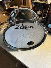 Zildjian ALCHEM-E Gold 18 diameter x 12 deep bass drum, electric mesh head kick