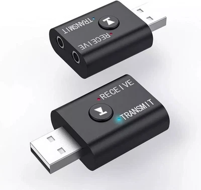 Émetteur-récepteur Bluetooth 2 en 1 Bluetooth 5.0 - 15m de portée USB Audio - Photo 1/4