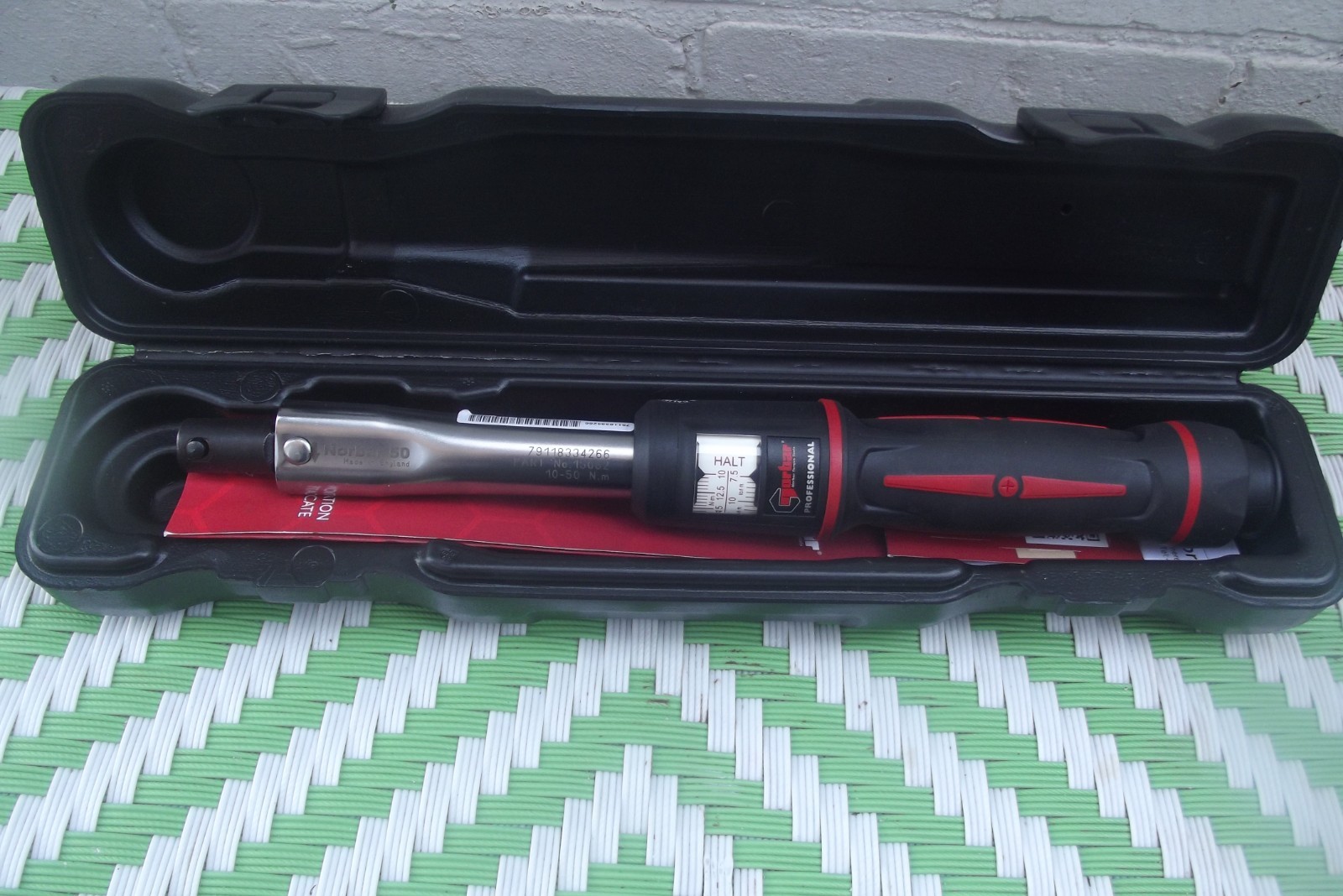 Norbar Pro 50 Adjustable Dual Scale Torque Handle 16mm Spigot 10-50Nm NOR15062