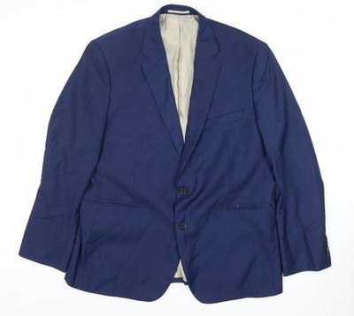 Moos Esq. Anzugjacke Herren Blau Regular Fit 44S