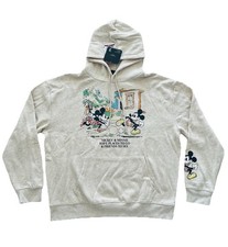 Disney Mickey Mouse Minnie Friends Places To Go Hoodie Sweatshirt Women XL NWT