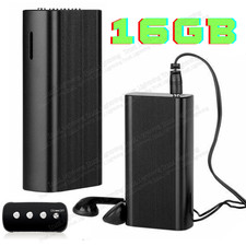 240 Hr Spy Mini MP3 Digital Voice Activated Recorder 16GB Audio Recording Device