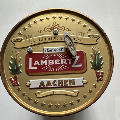 Lambertz Aachen 1999 Iced Gingerbread Cookies Collectible Advertising Tin