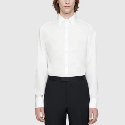 Gucci Cotton Poplin Shirt Size 17+ - Picture 4 of 6