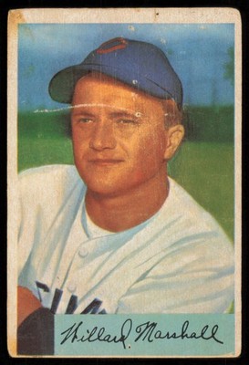 1954 Bowman #70 Willard Marshall Chicago White Sox