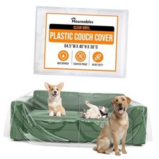 Plastic Couch Cover, Plastic Couch Covers for Pets, Clear Sofa Protector for