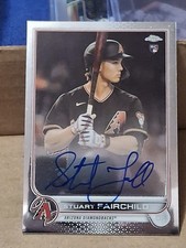 2022 STUART FAIRCHILD TOPPS CHROME AUTOGRAPHED AUTO ROOKIE CARD RC #RA-SF DBACKS. rookie card picture
