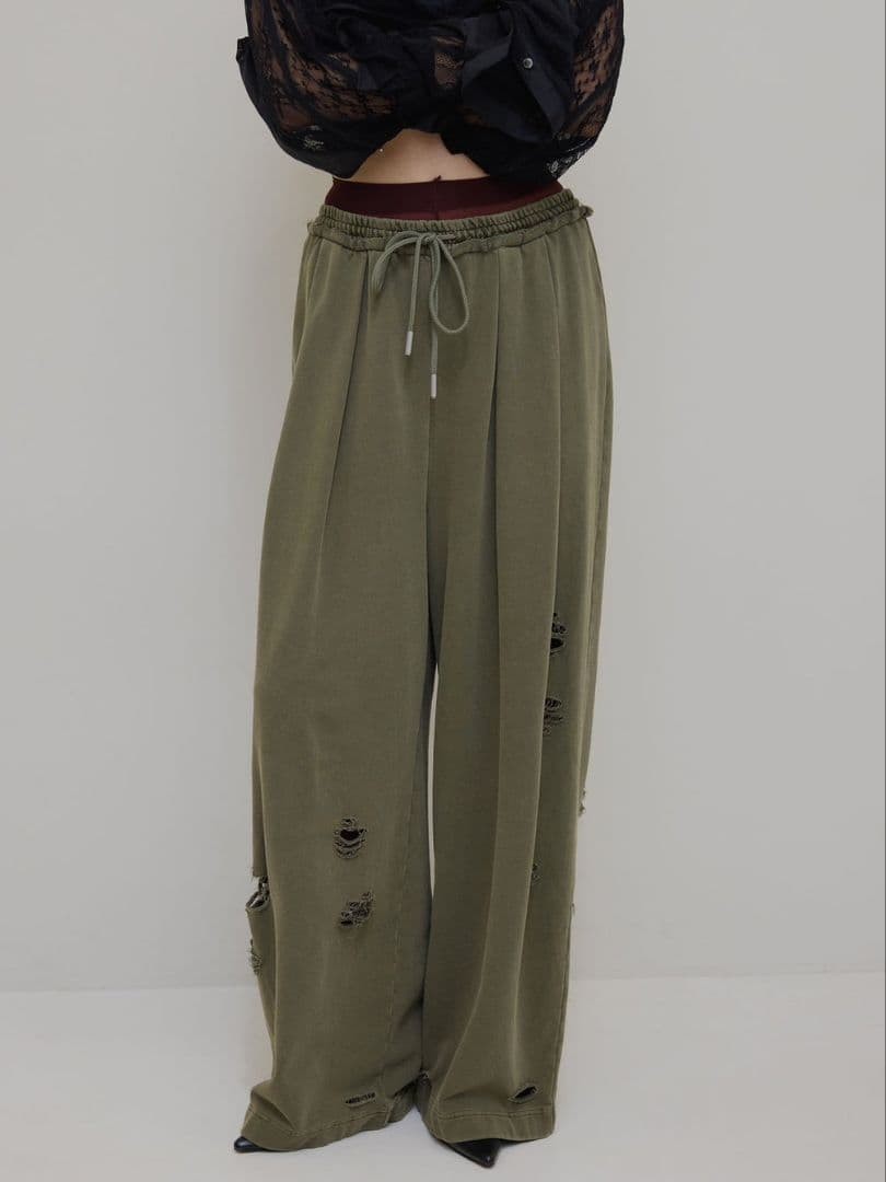 Ameri SULFUR DYEING WIDE SWEAT PANTS - image 8