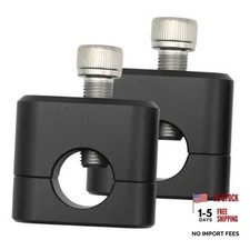 2Pcs Handlebar Risers Kit, Fat Bar Riser Mount Clamp Adaptor, for 7/8" 22mm