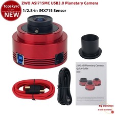 ZWO ASI715MC USB3.0 Color Planetary Camera 1.45um 4K Cam 1/2.8-in IMX715 Sensor