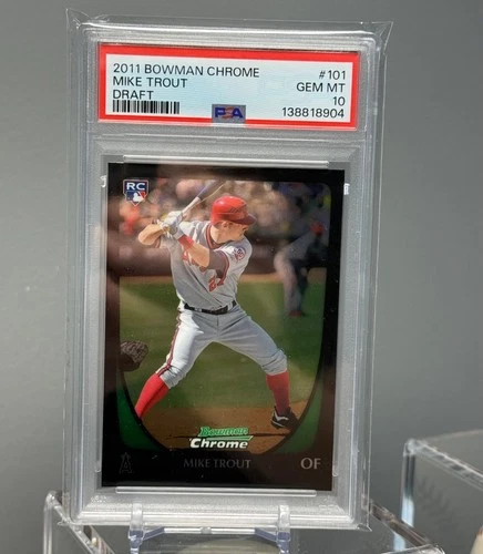 2011 Bowman Chrome Draft #101 Mike Trout RC PSA 10 Gem Mint