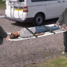 Foldable Stretcher Adjustable Length Patient Transport Medical Stretcher 159kg