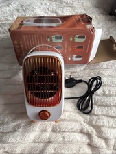 Portable Mini Fan Heater 900W Electric Space Heater Low Noise UK Plug Compact