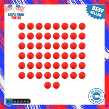 50Pcs 2 Inch Red Foam Clown Noses Ball with a Hole for Halloween Christmas Party