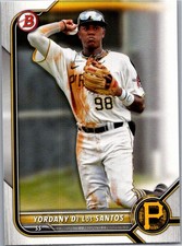 2022 Bowman Draft #BD-1 Yordany De Los Santos Pittsburgh Pirates