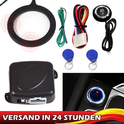 Smart Schlüssel RFID Auto Alarm mit Push Start Button & Touch Keyless Go System