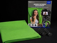 PrimeConnect Green Screen Backdrop 5x4 Chroma Key Streaming Photo Video