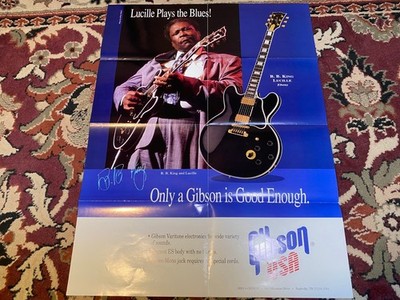 18x24'' Gibson BB King Lucille ES-335 Guitar Poster