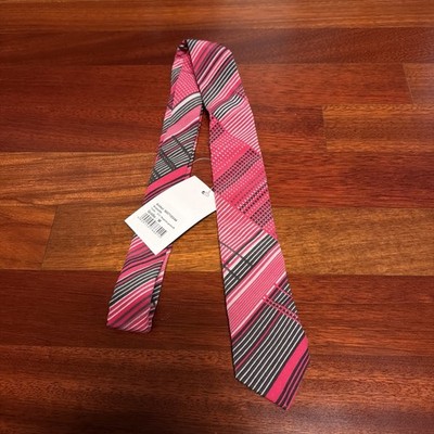 ORIGINAL Telekom Seidenkrawatte Silk Tie Schlips Klassisch Seide Rosa Neu o.Eti