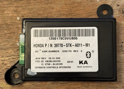 07 08 09 Acura RDX Bluetooth Hands Free HFT Control Module 39770-STK-A011-M1