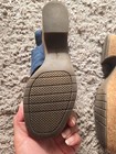 Womens CLARKS  Navy Blue Cork Chunky Heeled Sandals Size 7.5 Great Condition — photo 3