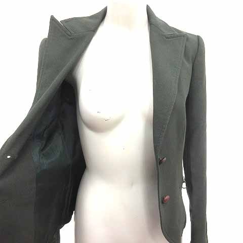 ZARA BASIC Tailored Jacket Fully Lined S Dark Gre… - image 5