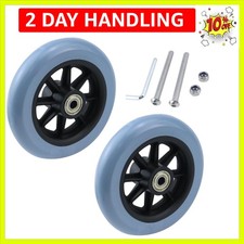 2PCS 5 Inch Wheel Replacement for Wheelchairs, Walkers, PVC Wheelchair Front ...