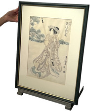 ORIGINAL JAPANESE WOODBLOCK PRINT TOYOKUNI KABUKI ACTOR LATE EDO PERIOD 1810-20