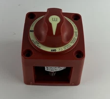 Blue Sea Systems 6010 m-Series Mini Dual Circuit Battery Switch Red 300A miniatura 1