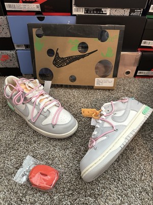 Nike Off-White x Dunk Low  Lot 09 of 50  Size 10 M (DM1602-109)
