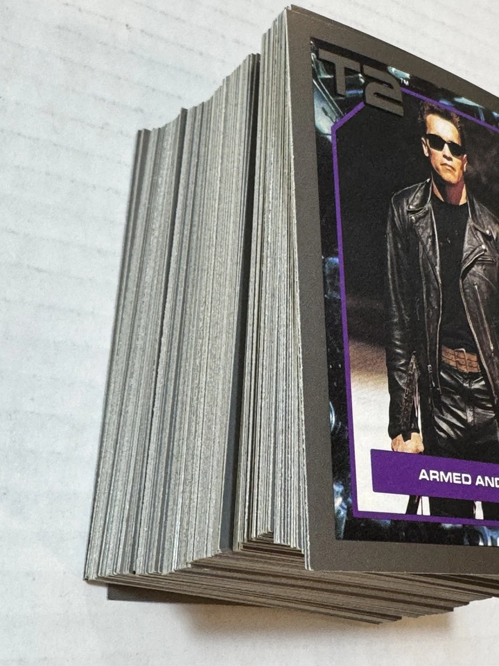 1991 IMPEL T2 TERMINATOR 2 JUDGEMENT DAY MOVIE #1-140 BASE CARD SET MERCH CARDS - Image 3 of 4