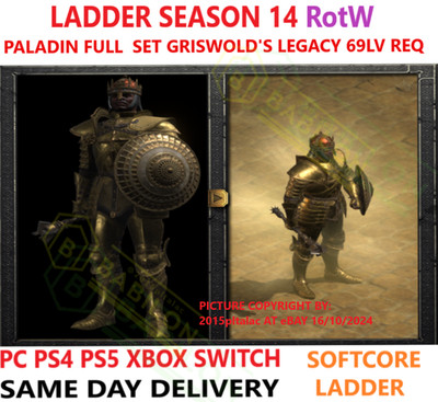   PC PS4 PS5 XBOX SWITCH   LADDER Griswold's Set DIABLO 2 RESURRECTED ITEMS D2R