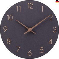 Mdf Holz Wanduhr Ohne TickgeräUsche Lautlos Modern 30Cm Quarz Groß Batterie B