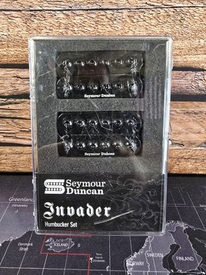 New! Seymour Duncan - Invader Pickup Set - Black Bridge and Neck Pickups